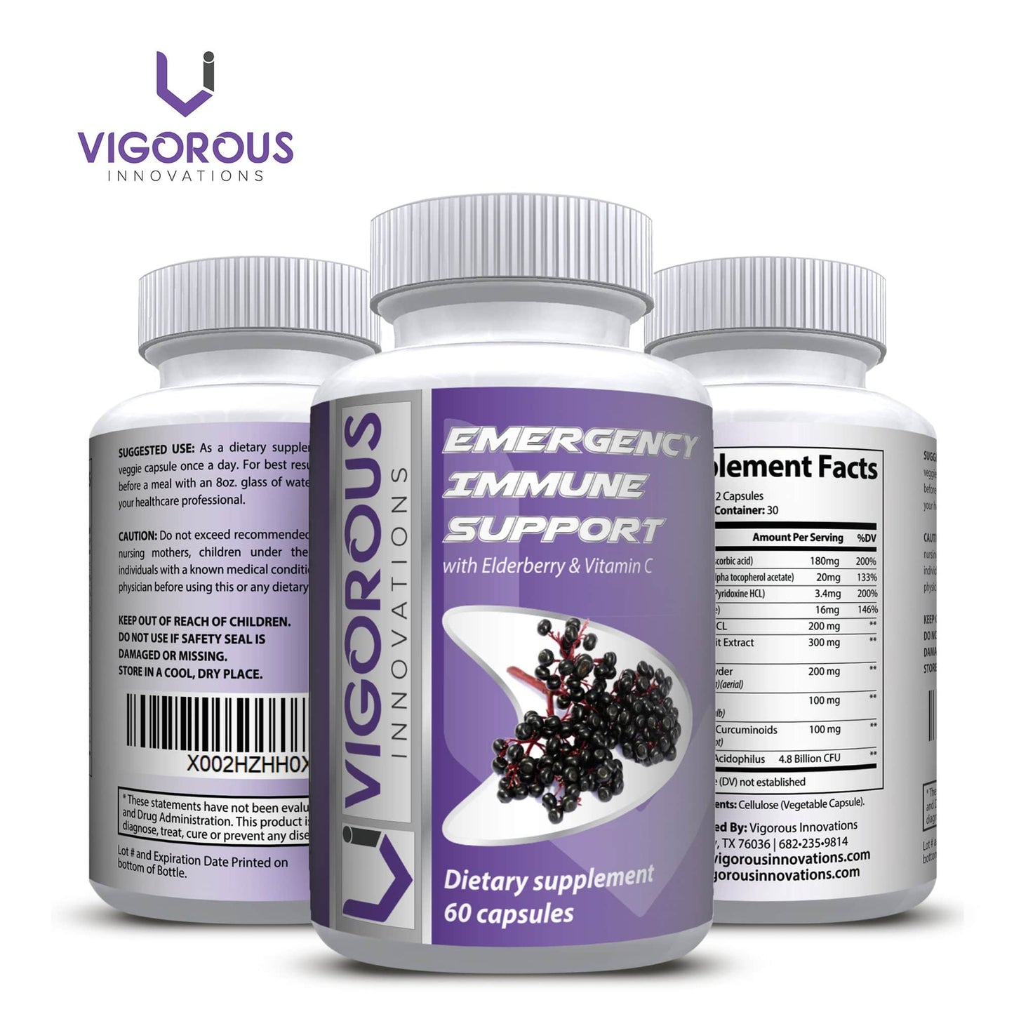 VI Emergency Immune Support Supplement - Natural Immunity Defense Formula