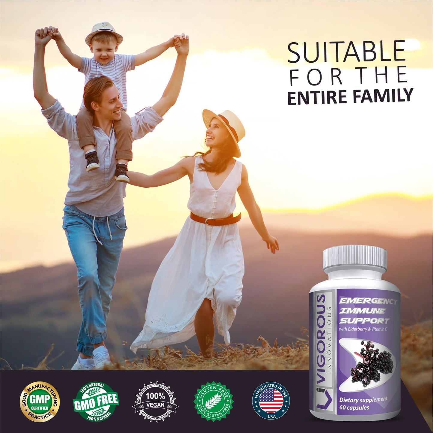 VI Emergency Immune Support Supplement - Natural Immunity Defense Formula