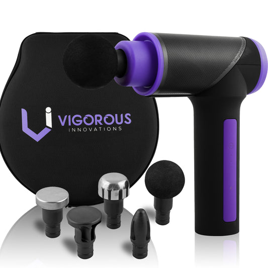 VI Pro Sport Handheld Percussion Massager- 6 Pro Attachments Included