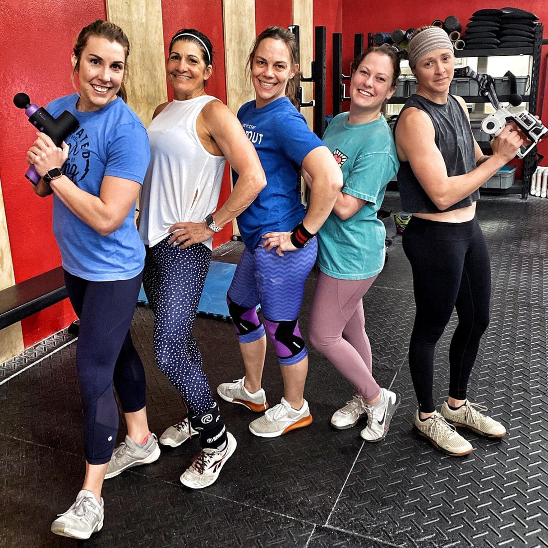strong crossfit girls show off Massager for Your Muscles image