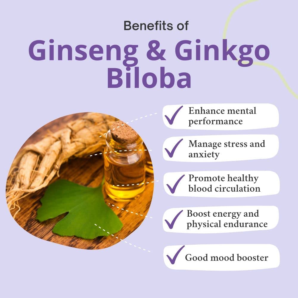Panax Ginseng Extract + Ginkgo Biloba - Extra Strength Stamina Performance