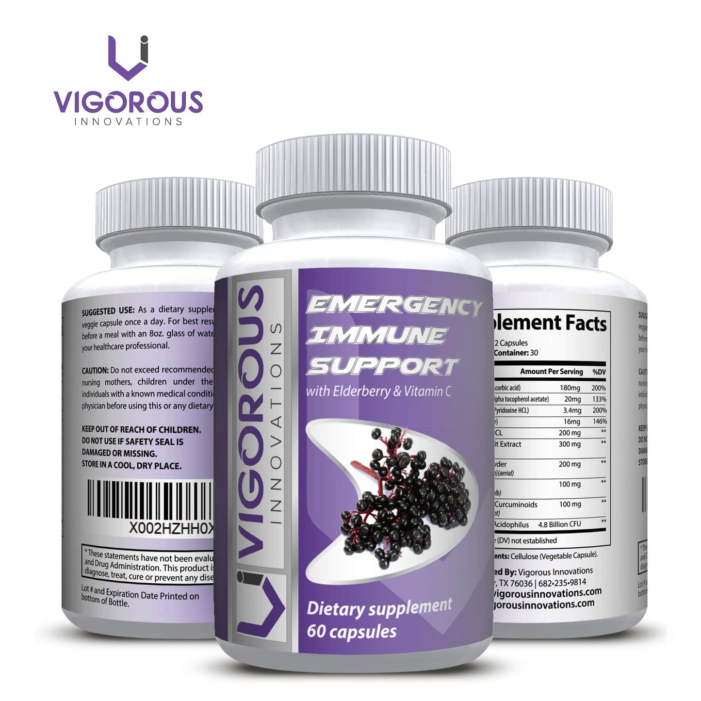 VI Emergency Immune Support Supplement - Natural Immunity Defense Formula