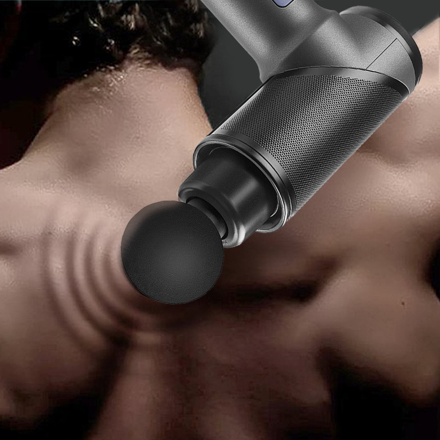 Gray VI Pro Sport Handheld Percussion Massager- 6 Pro Attachments Included